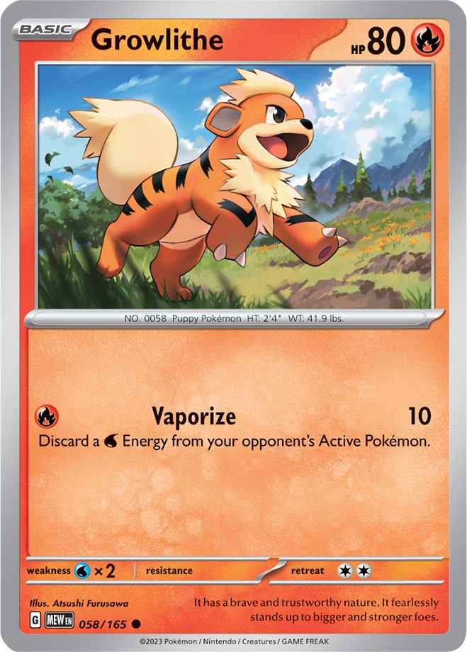 Growlithe (058/165) [Scarlet & Violet: 151] | Good Games Adelaide SA