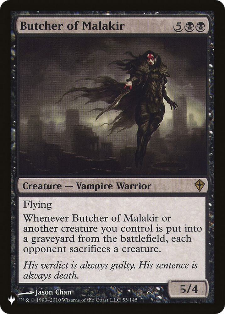 Butcher of Malakir 53 (The List Reprints)  | Good Games Adelaide SA
