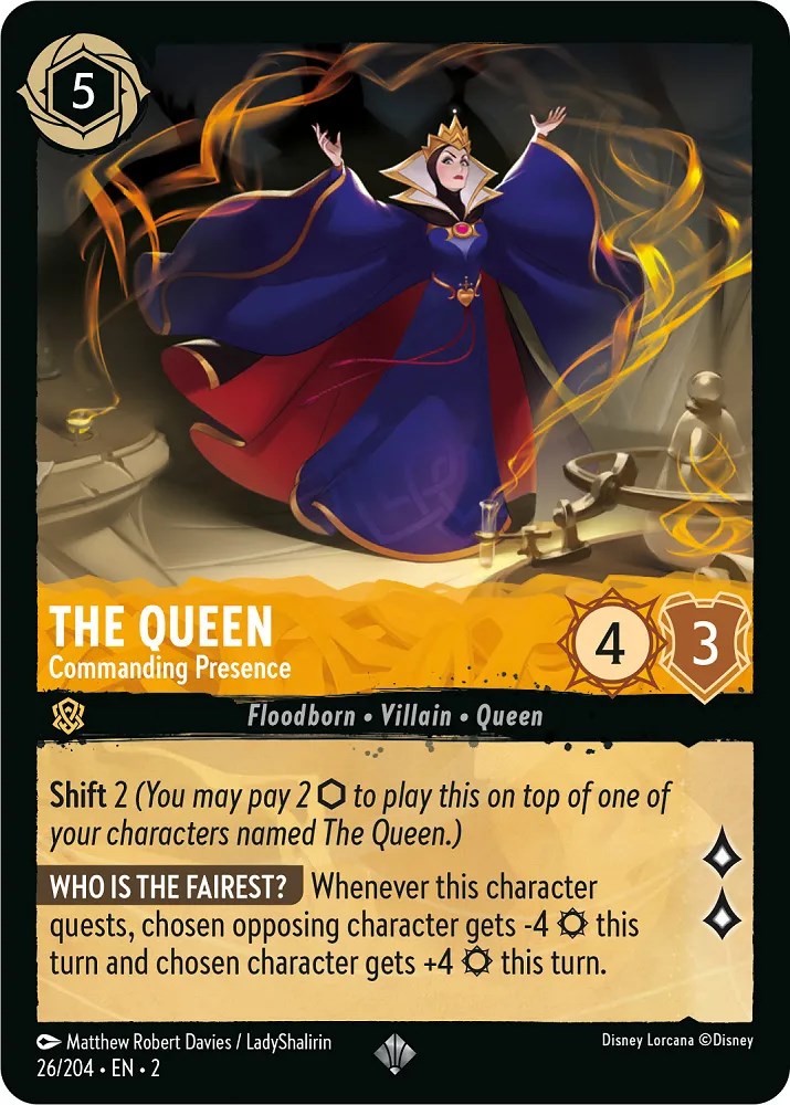The Queen - Commanding Presence (26/204) [Rise of the Floodborn] | Good Games Adelaide SA