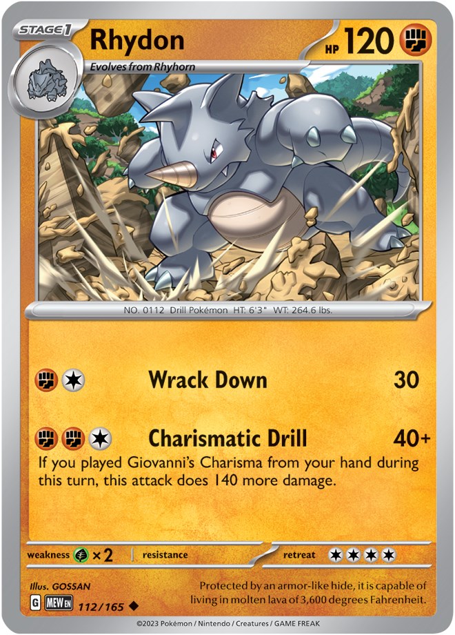 Rhydon (112/165) [Scarlet & Violet: 151] | Good Games Adelaide SA