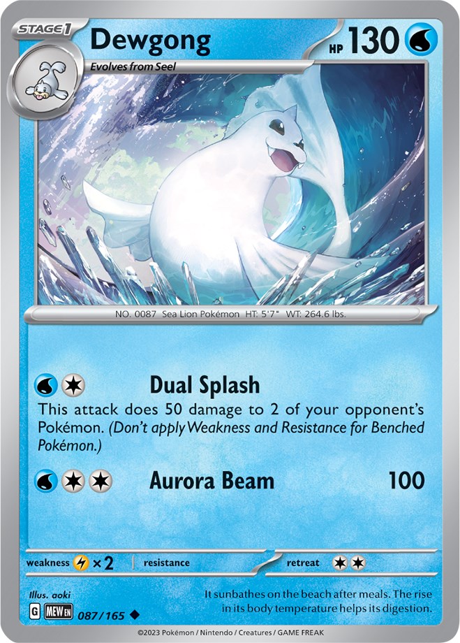 Dewgong (087/165) [Scarlet & Violet: 151] | Good Games Adelaide SA