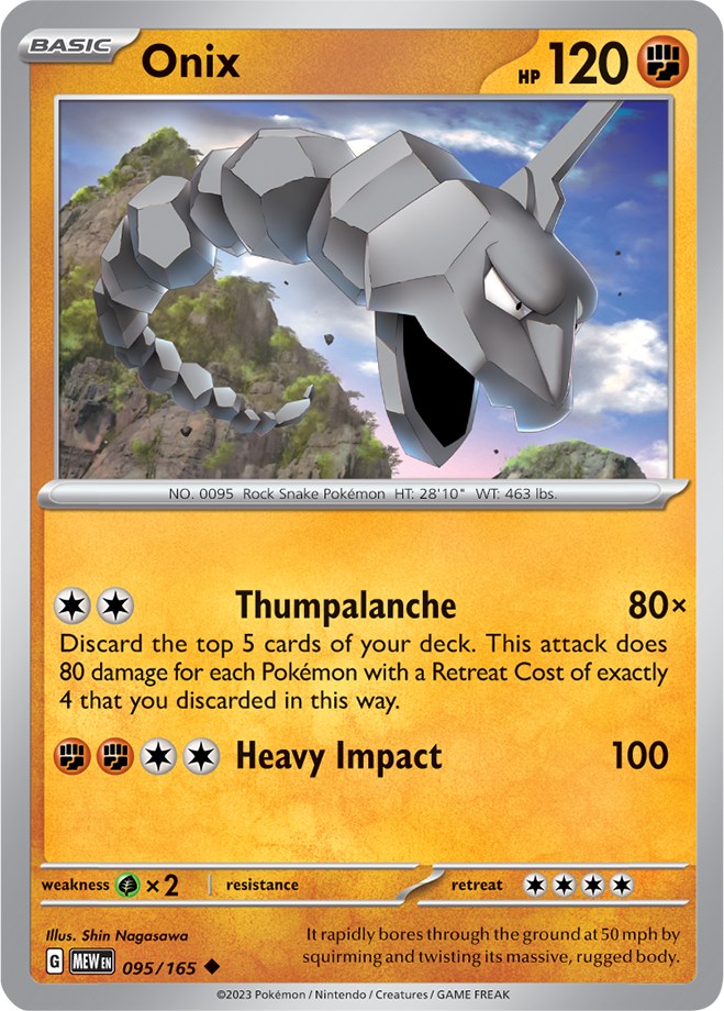 Onix (095/165) [Scarlet & Violet: 151] | Good Games Adelaide SA