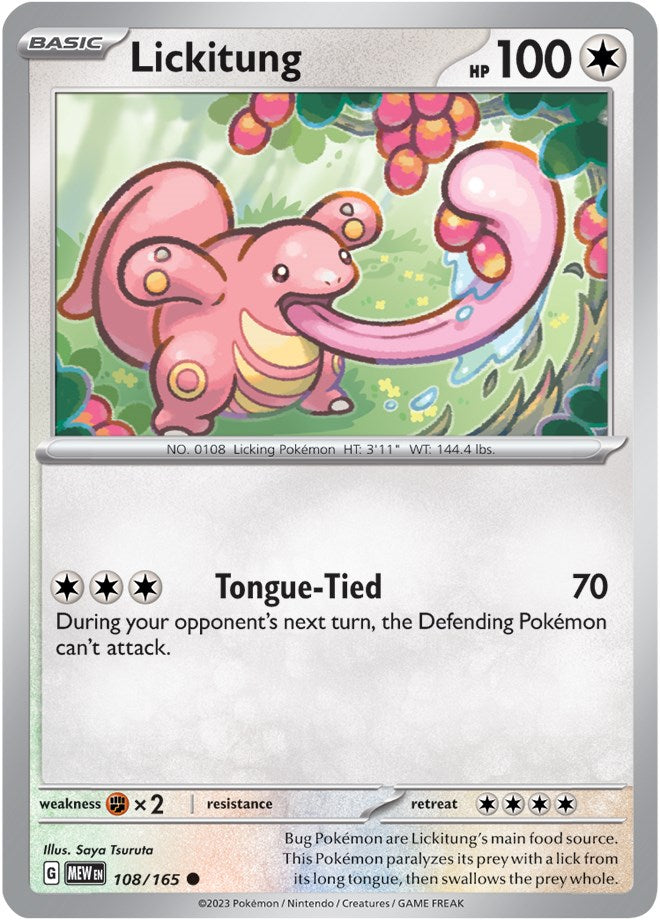 Lickitung (108/165) [Scarlet & Violet: 151] | Good Games Adelaide SA