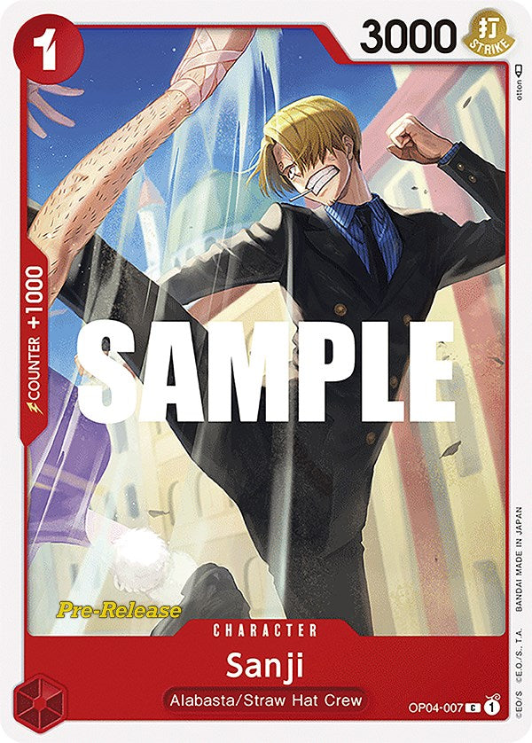 Sanji [Kingdoms of Intrigue Pre-Release Cards] | Good Games Adelaide SA