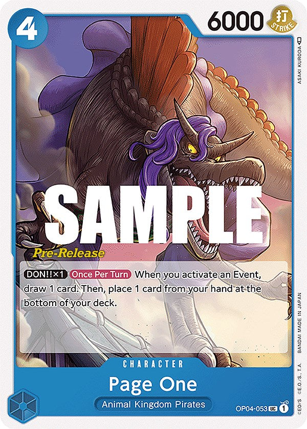 Page One [Kingdoms of Intrigue Pre-Release Cards] | Good Games Adelaide SA