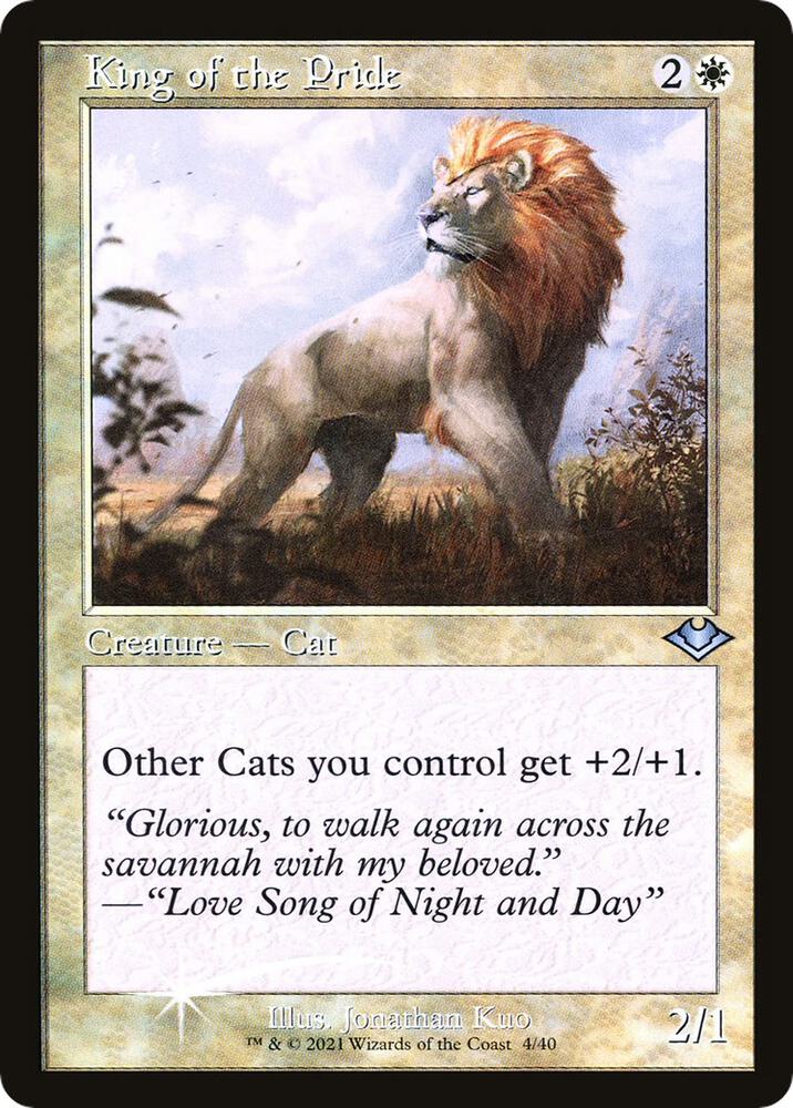King of the Pride 4/40 (Modern Horizons)  - Retro Foil | Good Games Adelaide SA
