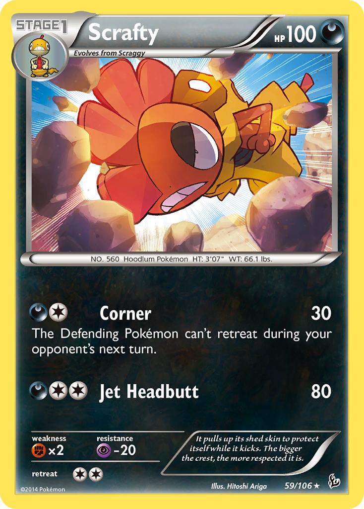 Scrafty (59/106) [XY: Flashfire] | Good Games Adelaide SA