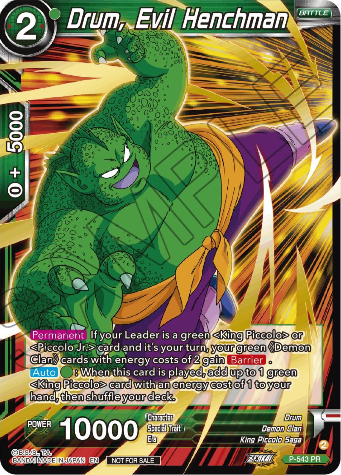 Drum, Evil Henchman (Championship Selection Pack 2023 Vol.3) (P-543) [Tournament Promotion Cards] | Good Games Adelaide SA