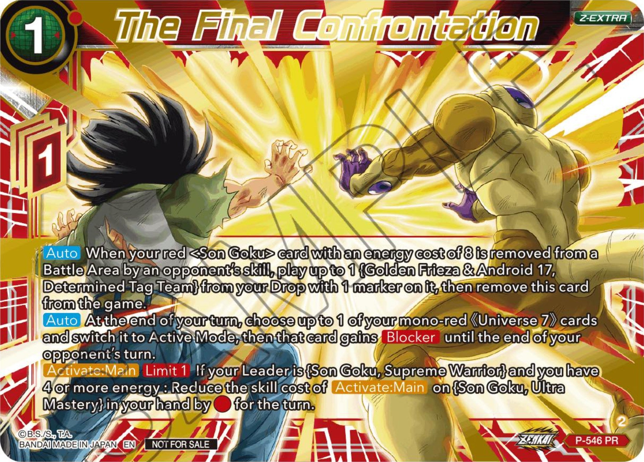 The Final Confrontation (Championship Z Extra Card Pack 2023) (Gold-Stamped) (P-546) [Tournament Promotion Cards] | Good Games Adelaide SA