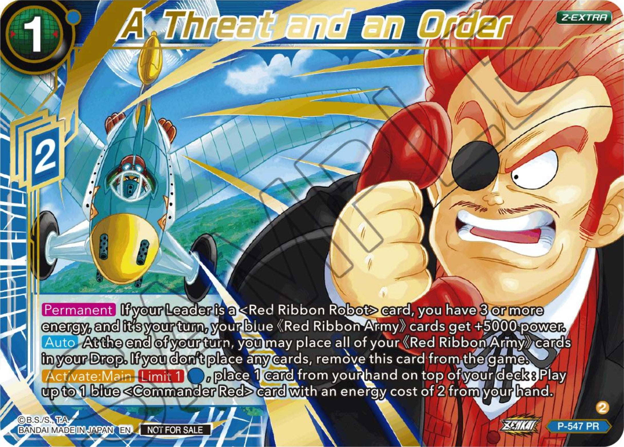 A Threat and an Order (Championship Z Extra Card Pack 2023) (P-547) [Tournament Promotion Cards] | Good Games Adelaide SA
