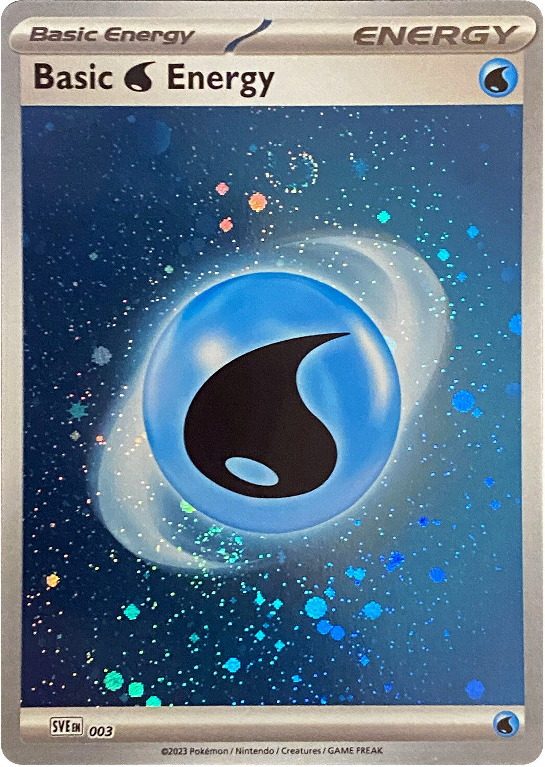 Basic Water Energy (003) (Cosmos Holo) [Scarlet & Violet: Base Set] | Good Games Adelaide SA