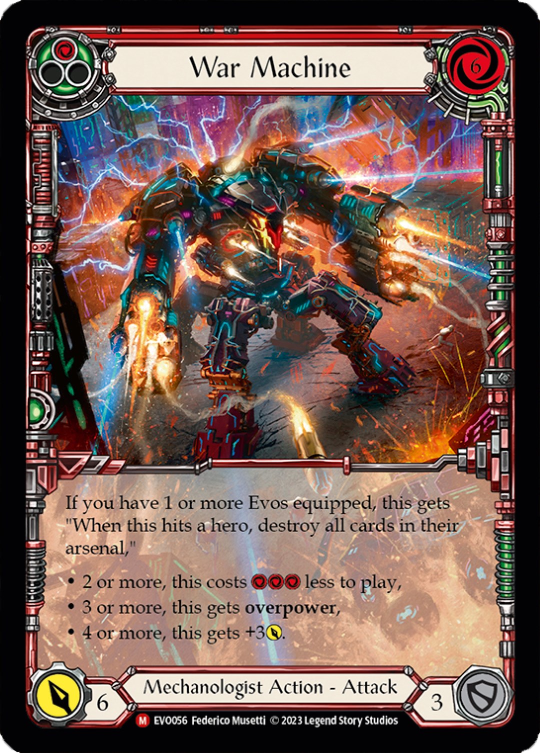 War Machine (Extended Art) [EVO056] (Bright Lights)  Rainbow Foil | Good Games Adelaide SA