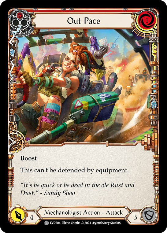 Out Pace (Red) [EVO204] (Bright Lights)  Rainbow Foil | Good Games Adelaide SA