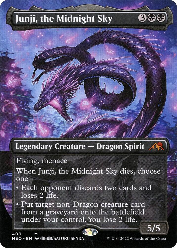 Junji, the Midnight Sky 409 (Kamigawa: Neon Dynasty)  - Showcase Foil | Good Games Adelaide SA