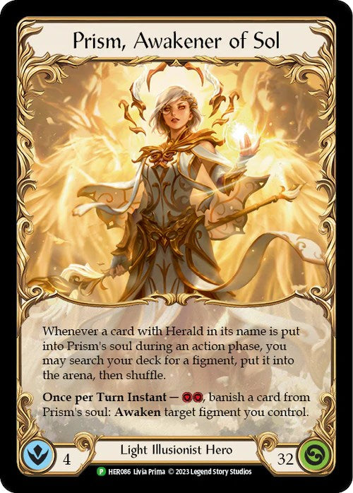 Prism, Awakener of Sol [HER086] (Promo)  Cold Foil | Good Games Adelaide SA