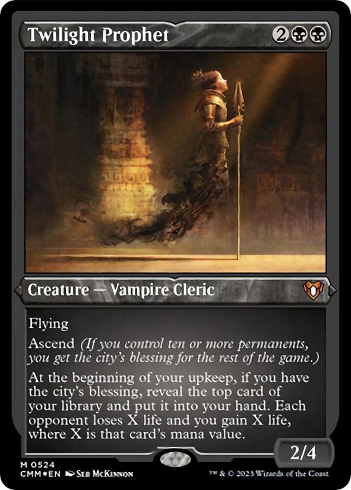 Twilight Prophet 524 (Commander Masters)  - Etched Foil | Good Games Adelaide SA