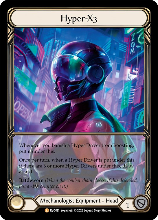 Hyper-X3 (Extended Art) [EVO011] (Bright Lights)  Cold Foil | Good Games Adelaide SA