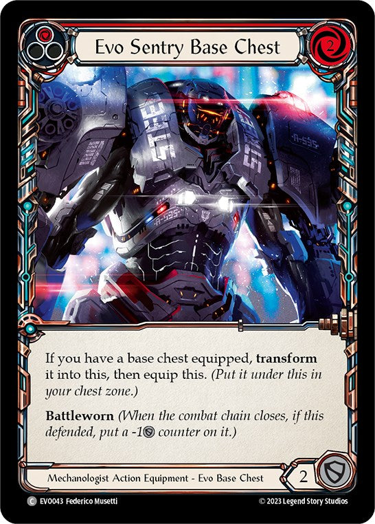 Evo Sentry Base Chest [EVO043] (Bright Lights)  Cold Foil | Good Games Adelaide SA