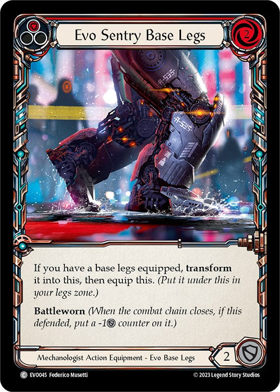 Evo Sentry Base Legs [EVO045] (Bright Lights)  Cold Foil | Good Games Adelaide SA