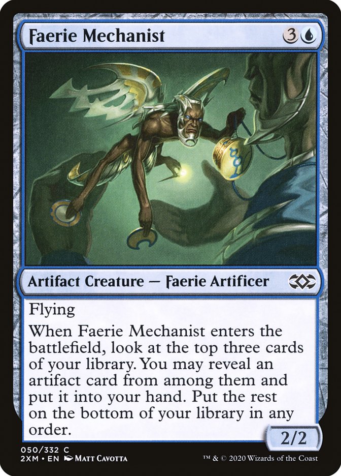 Faerie Mechanist 50 (Double Masters)  - Foil | Good Games Adelaide SA