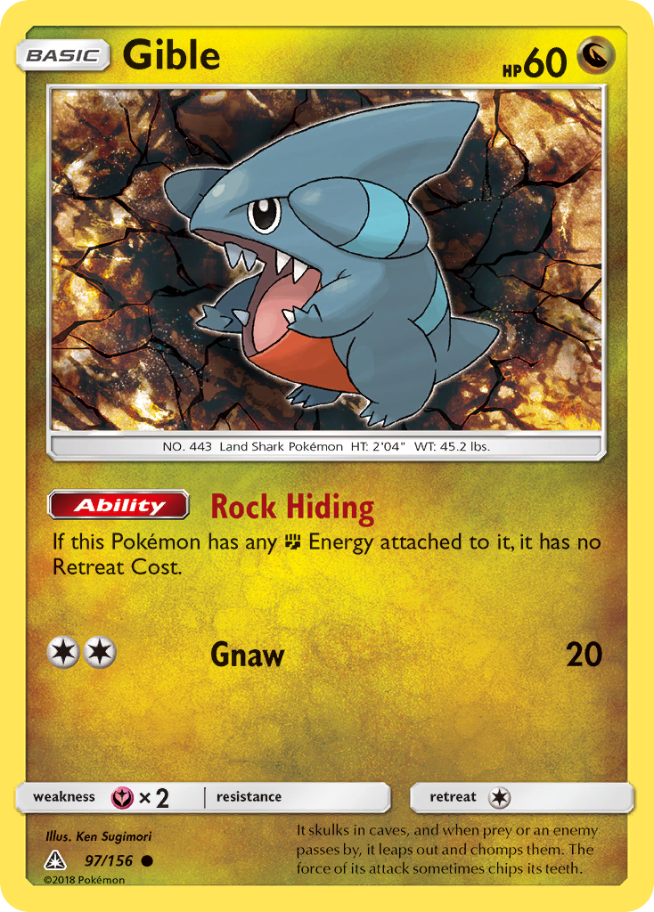 Gible (97/156) [Sun & Moon: Ultra Prism] | Good Games Adelaide SA