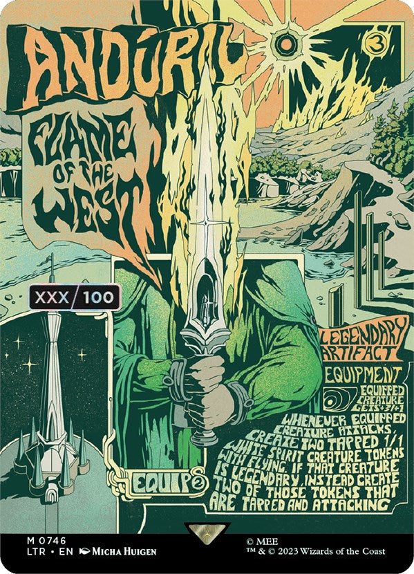 Anduril, Flame of the West (Borderless Poster) (Serialized) [The Lord of the Rings: Tales of Middle-Earth] | Good Games Adelaide SA