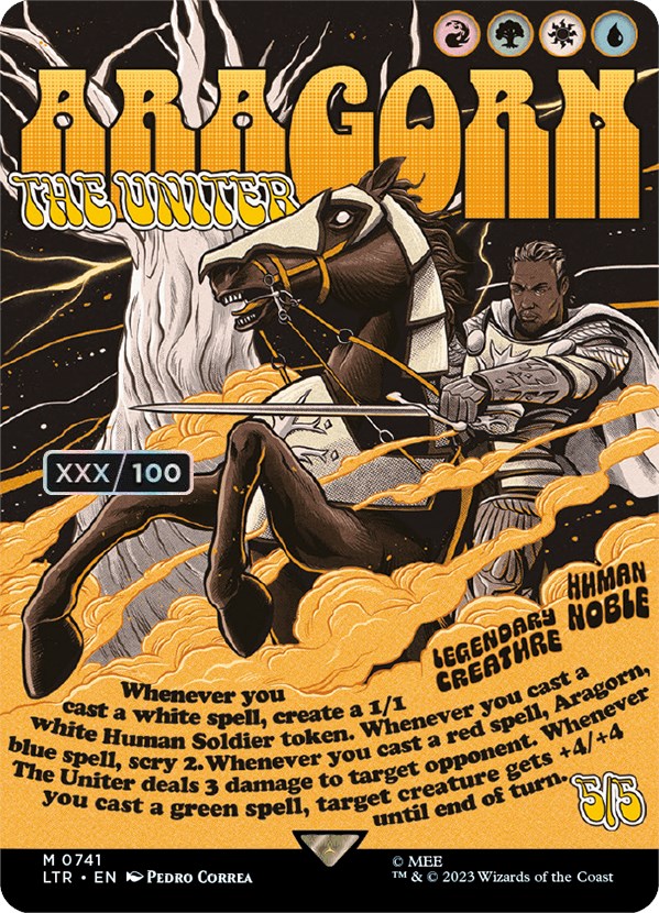 Aragorn, the Uniter (Borderless Poster) (Serialized) [The Lord of the Rings: Tales of Middle-Earth] | Good Games Adelaide SA