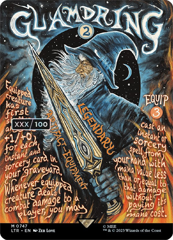 Glamdring (Borderless Poster) (Serialized) [The Lord of the Rings: Tales of Middle-Earth] | Good Games Adelaide SA