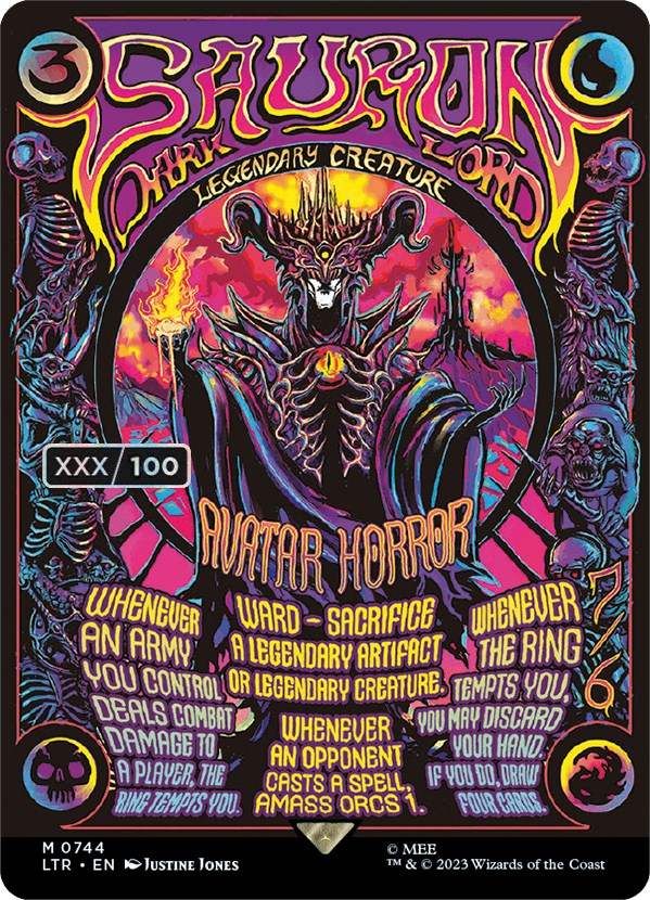 Sauron, the Dark Lord (Borderless Poster) (Serialized) [The Lord of the Rings: Tales of Middle-Earth] | Good Games Adelaide SA