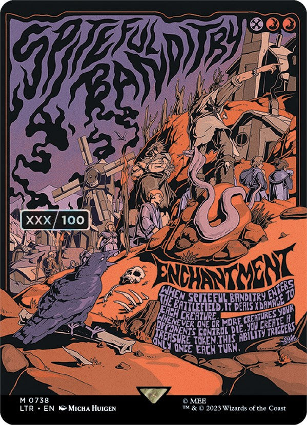 Spiteful Banditry (Borderless Poster) (Serialized) [The Lord of the Rings: Tales of Middle-Earth] | Good Games Adelaide SA