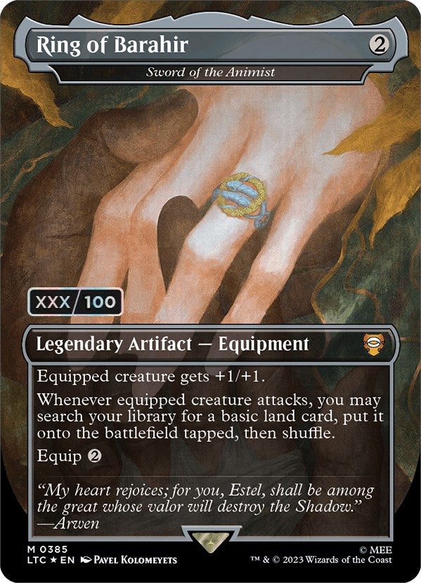 Ring of Barahir - Sword of the Animist (Serialized) [The Lord of the Rings: Tales of Middle-Earth Commander] | Good Games Adelaide SA