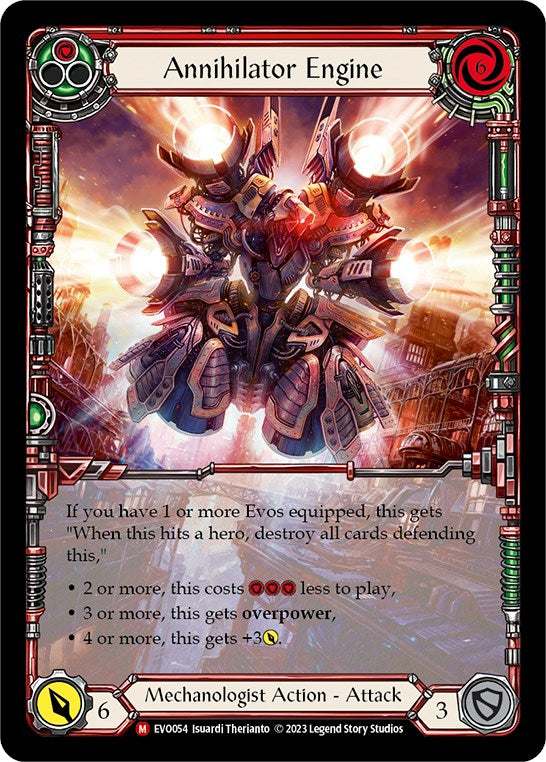 Annihilator Engine (Extended Art) [EVO054] (Bright Lights)  Rainbow Foil | Good Games Adelaide SA