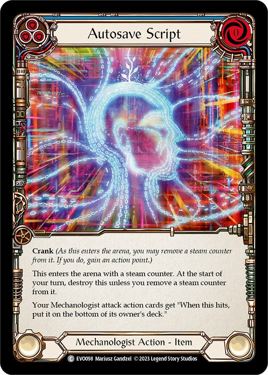 Autosave Script [EVO098] (Bright Lights)  Rainbow Foil | Good Games Adelaide SA