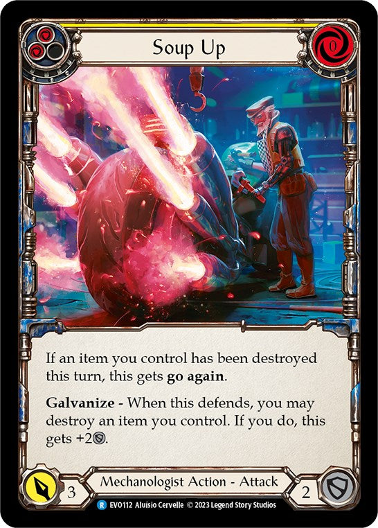 Soup Up (Yellow) [EVO112] (Bright Lights)  Rainbow Foil | Good Games Adelaide SA