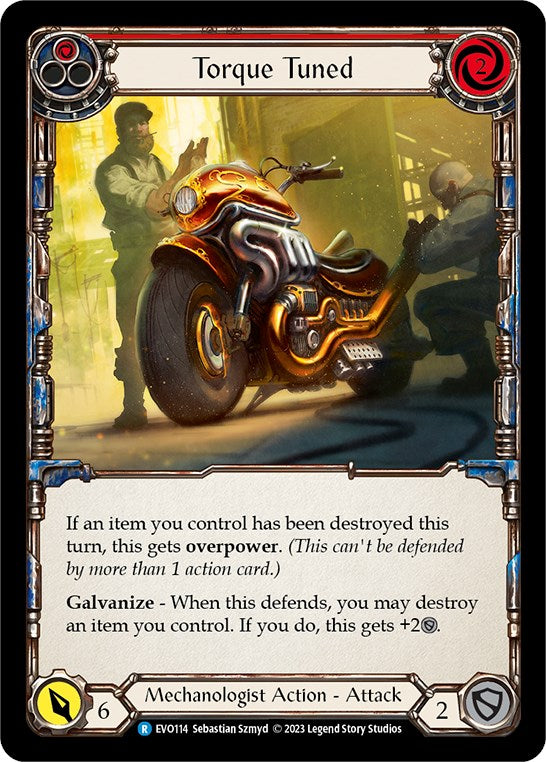 Torque Tuned (Red) [EVO114] (Bright Lights)  Rainbow Foil | Good Games Adelaide SA