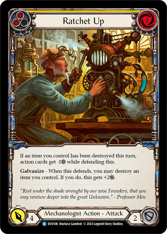 Ratchet Up (Yellow) [EVO106] (Bright Lights) | Good Games Adelaide SA