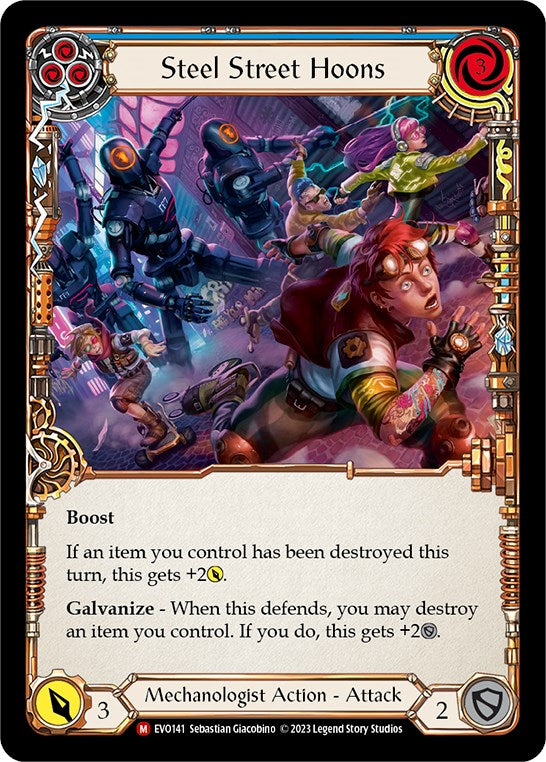 Steel Street Hoons [EVO141] (Bright Lights)  Rainbow Foil | Good Games Adelaide SA