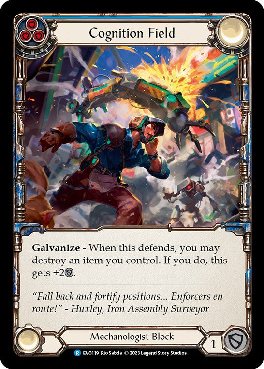 Cognition Field (Blue) [EVO119] (Bright Lights)  Rainbow Foil | Good Games Adelaide SA