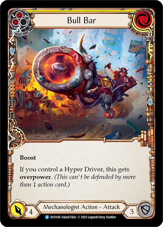 Bull Bar (Yellow) [EVO148] (Bright Lights)  Rainbow Foil | Good Games Adelaide SA