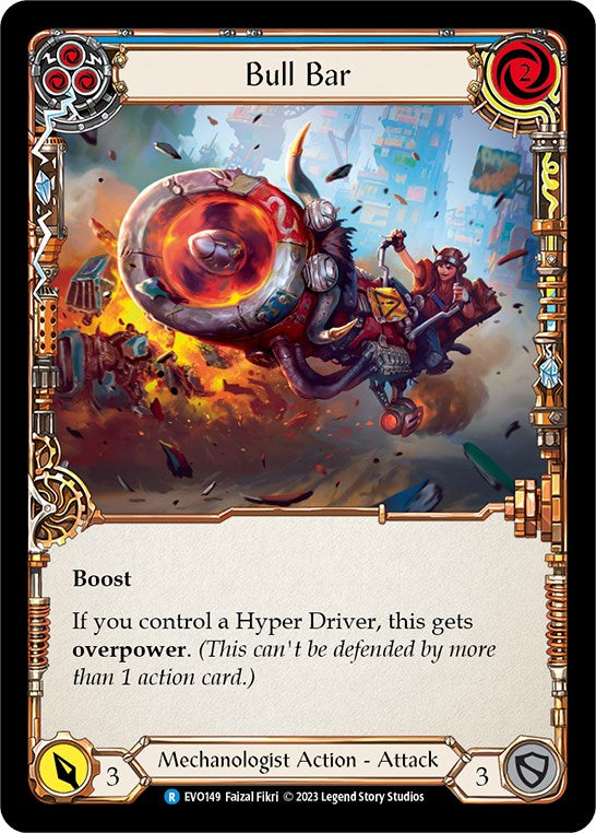 Bull Bar (Blue) [EVO149] (Bright Lights)  Rainbow Foil | Good Games Adelaide SA