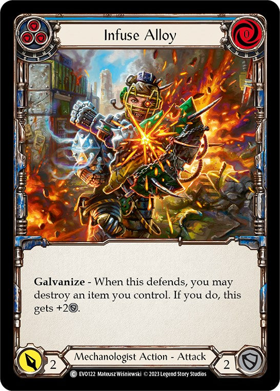 Infuse Alloy (Blue) [EVO122] (Bright Lights)  Rainbow Foil | Good Games Adelaide SA
