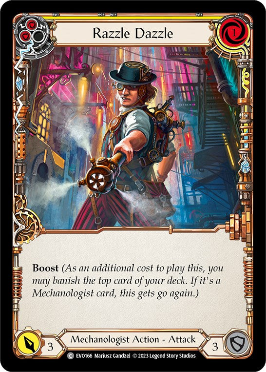 Razzle Dazzle (Yellow) [EVO166] (Bright Lights)  Rainbow Foil | Good Games Adelaide SA