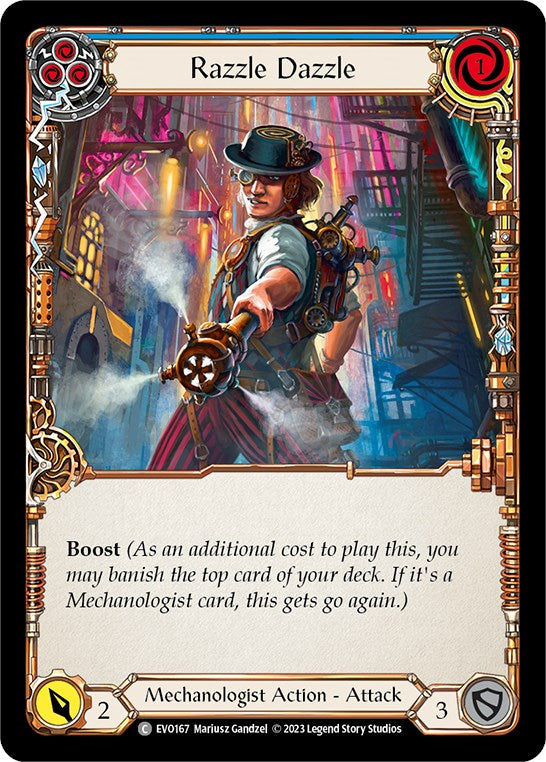 Razzle Dazzle (Blue) [EVO167] (Bright Lights)  Rainbow Foil | Good Games Adelaide SA