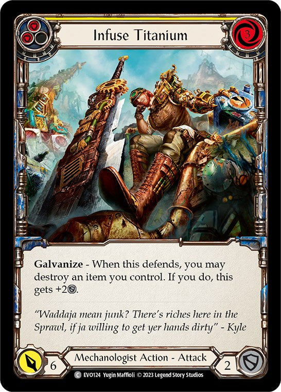 Infuse Titanium (Yellow) [EVO124] (Bright Lights)  Rainbow Foil | Good Games Adelaide SA