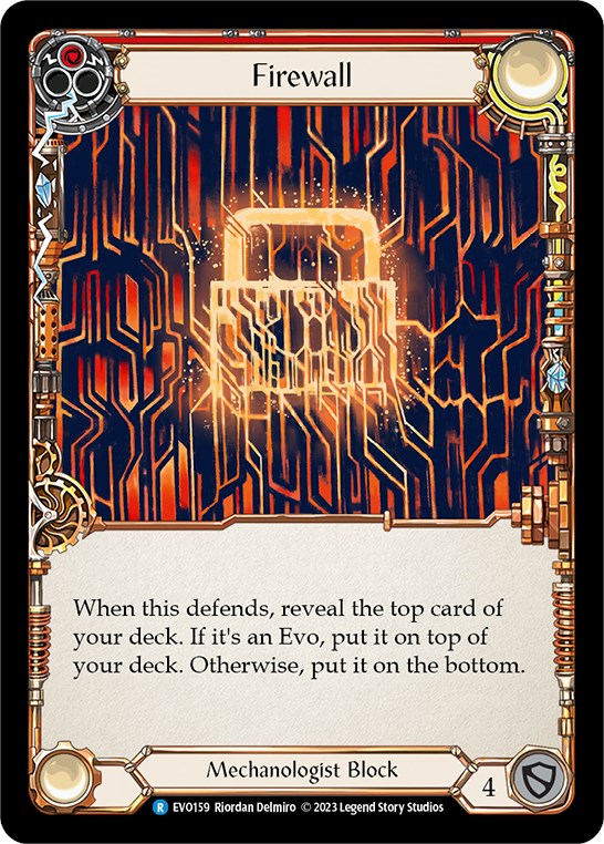 Firewall (Red) [EVO159] (Bright Lights)  Rainbow Foil | Good Games Adelaide SA