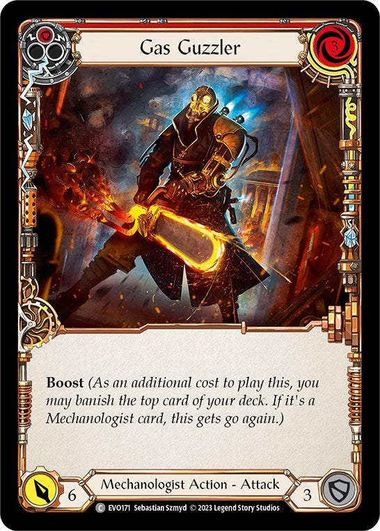 Gas Guzzler (Red) [EVO171] (Bright Lights)  Rainbow Foil | Good Games Adelaide SA
