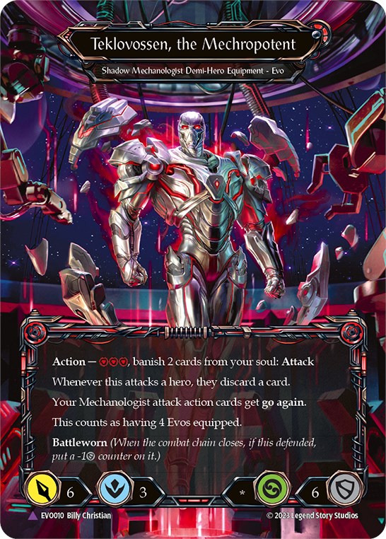 Singularity // Teklovossen, the Mechropotent (Cold Foil Marvel) [EVO010] (Bright Lights)  Cold Foil | Good Games Adelaide SA