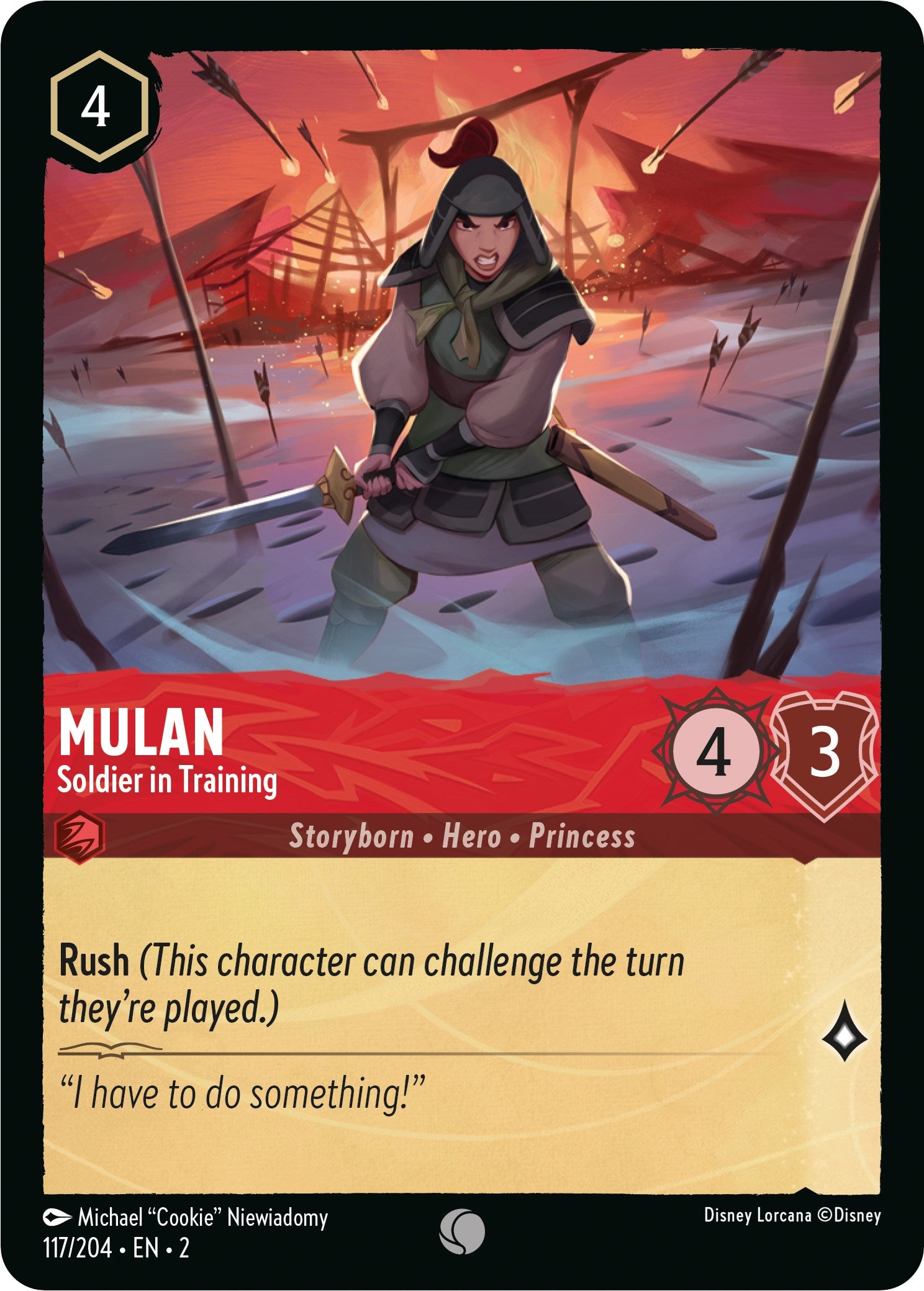 Mulan - Soldier in Training (117/204) [Rise of the Floodborn] | Good Games Adelaide SA