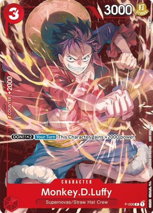Monkey.D.Luffy (P-006) (Retail Promo) [One Piece Promotion Cards] | Good Games Adelaide SA