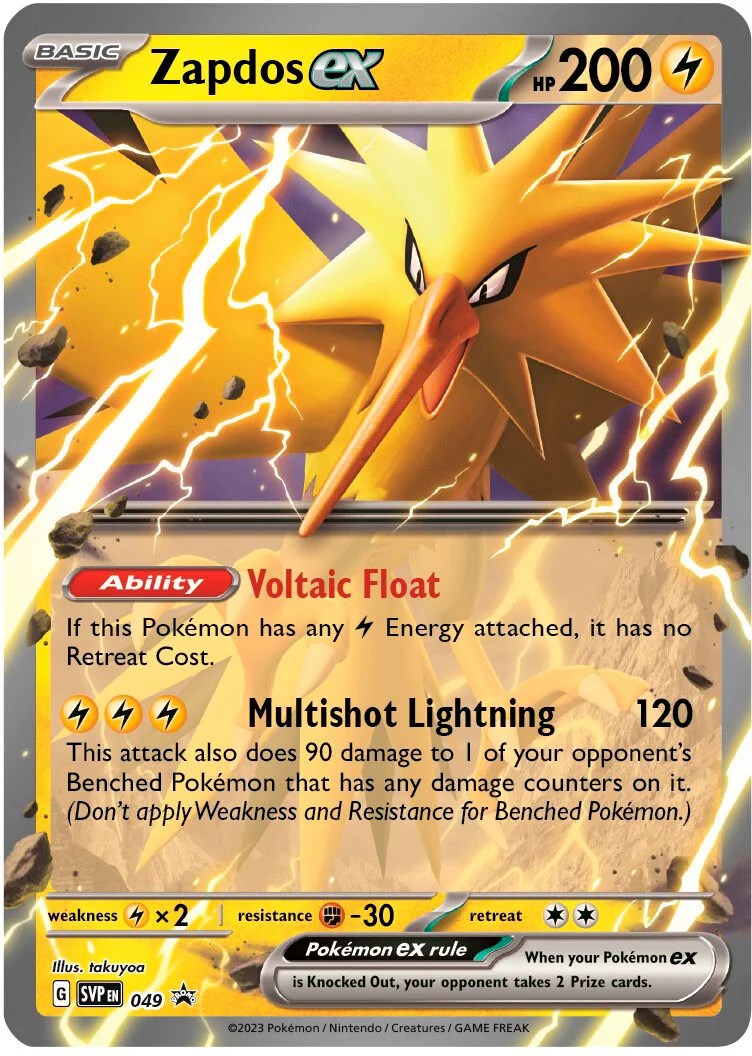 Zapdos ex (049) [Scarlet & Violet: Black Star Promos] | Good Games Adelaide SA